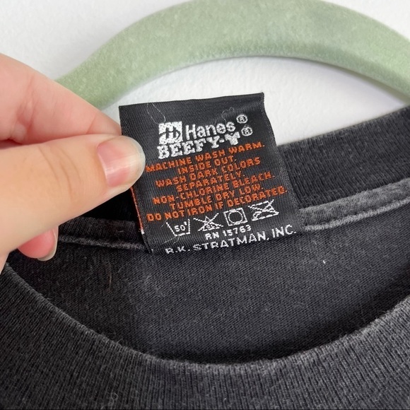 HARLEY DAVIDSON Distressed Well Worn Logo Graphic Tee Size Medium - Picture 4 of 4